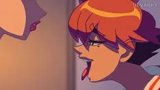 Play She masturbates in the locker room of the Hentai school