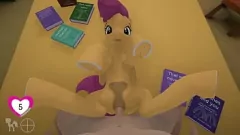 Jouer Futa Pony Scootaloo offre credito extra nel gioco porno MLP
